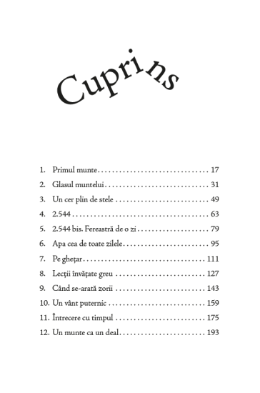 ce mi-au spus muntii cup